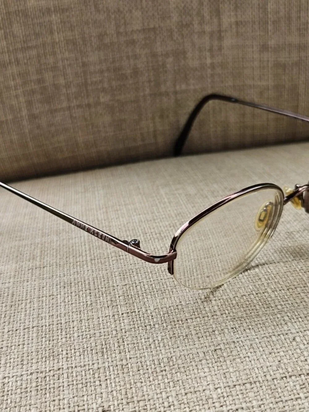 Anne Klein Women Glasses Frame Half Rim Eyewear 9054 Eyeglasses Brown To